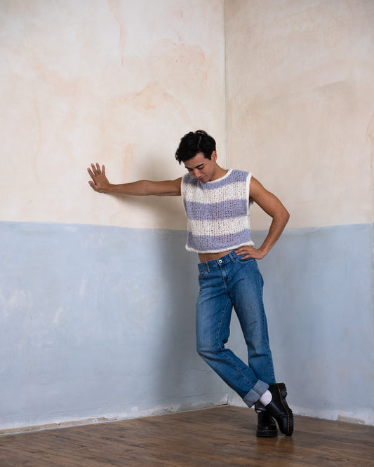 Allegro Sweater Vest PDF Knitting Pattern Tutorial - Instant download - beginner friendly knits